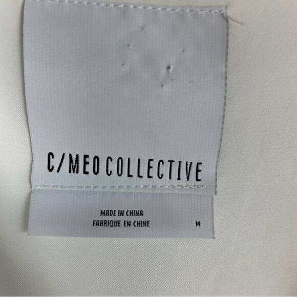 C Meo Collective Off White/ Natural White  Wide Leg Crop Jumpsuit Medium - Picture 4 of 8